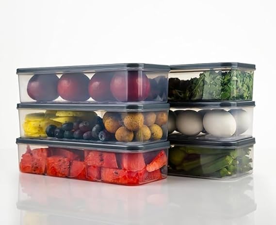 SATVIKAYA Airtight Kitchen Storage Containers – Leak-Proof Pantry & Fridge Organizer Set (10-Piece)