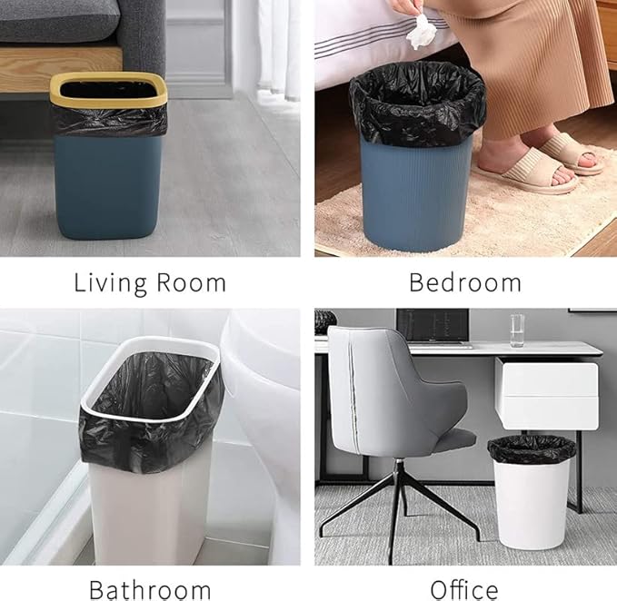 Ezee Live Life Ezee Way Plastic Black Garbage Bags for Dustbin|90 Pcs|Medium 19 X 21 Inches|30 Pcs X Pack of 3, 3